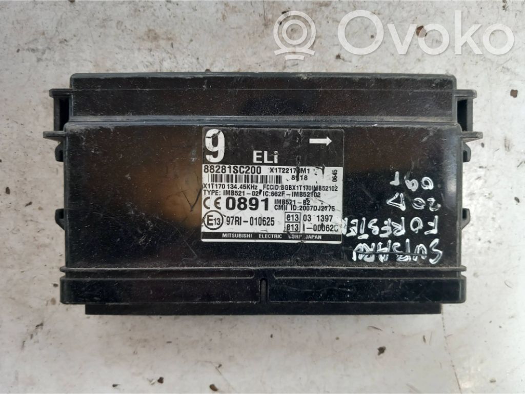 Subaru Forester SH Imobilaizera vadības bloks 