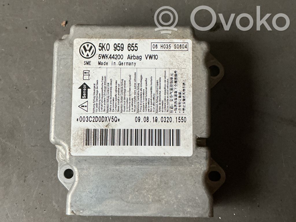 Volkswagen Golf VI Airbag control unit/module 