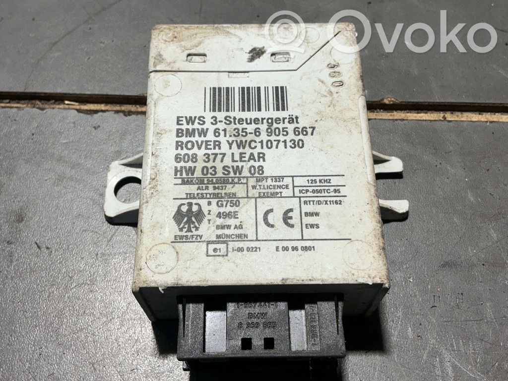 BMW X5 E53 Unité de commande dispositif d'immobilisation 