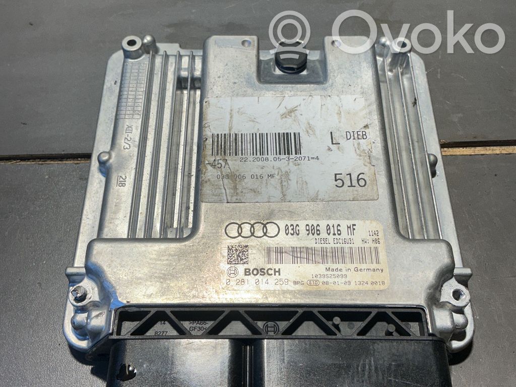 Engine control unit/module   03G906016MF,0281014259