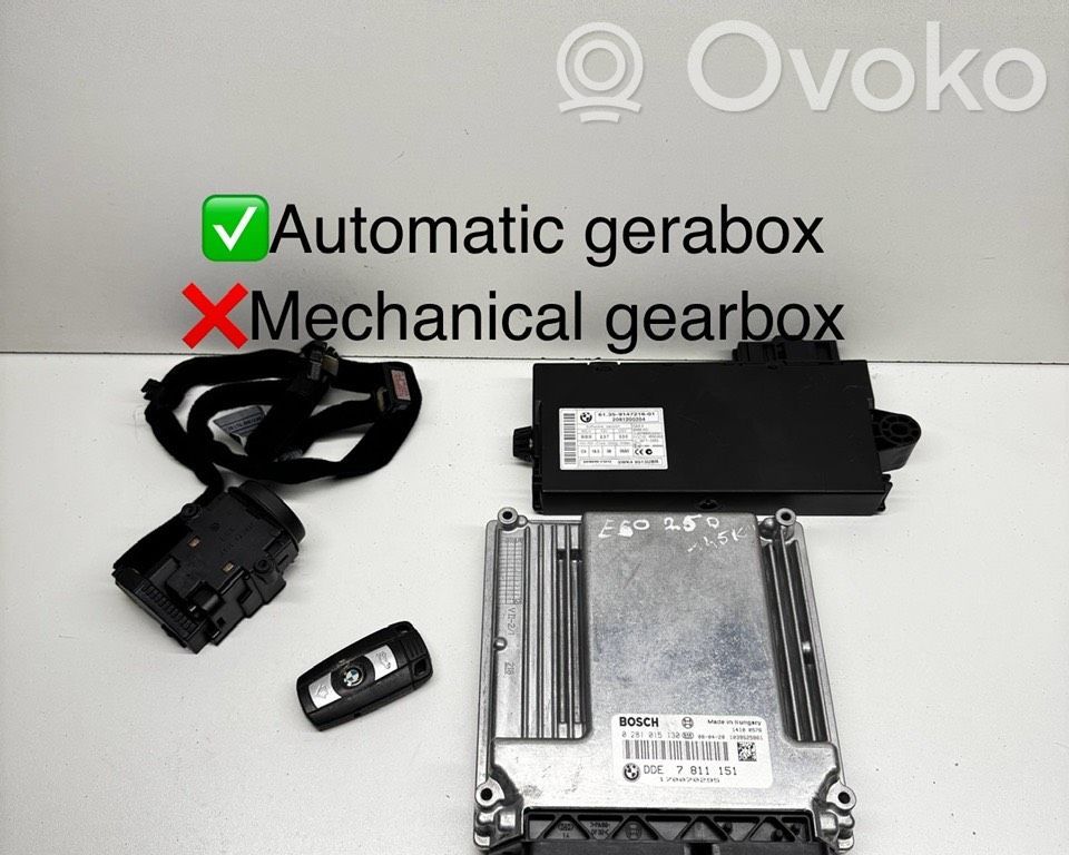 BMW 5 E60 E61 Aizdedzes ECU komplekts 