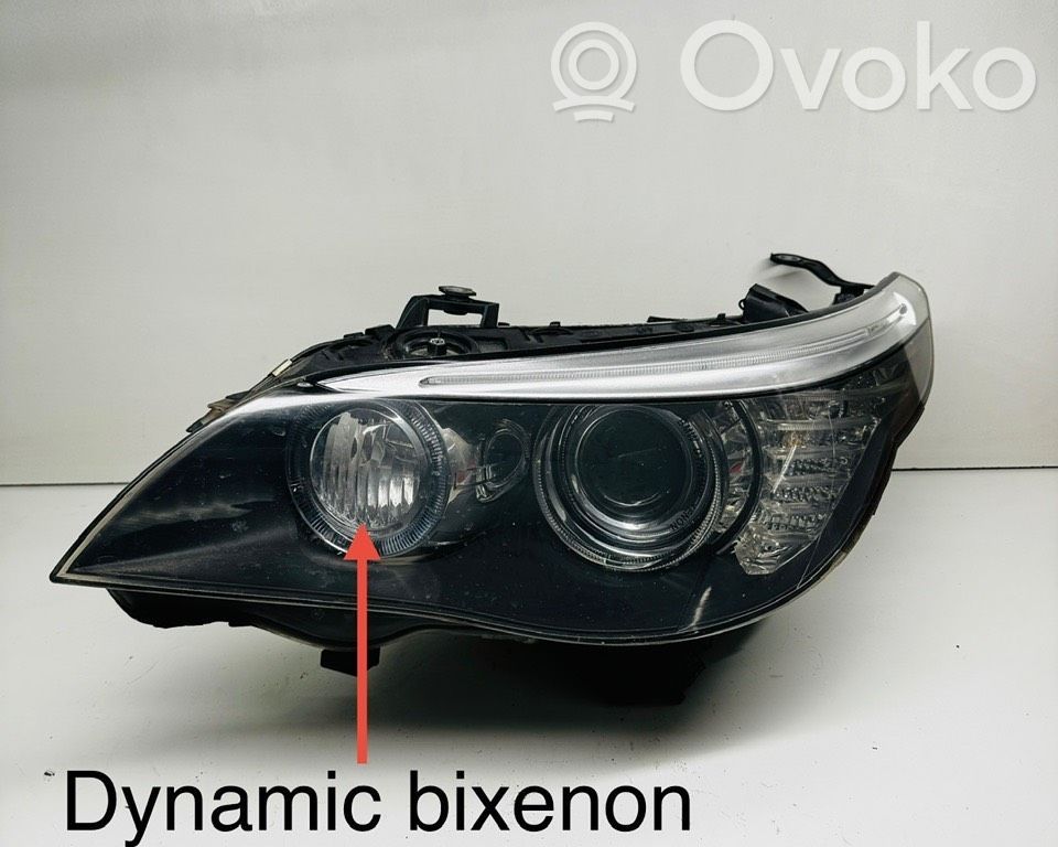 BMW 5 E60 E61 Headlight/headlamp 