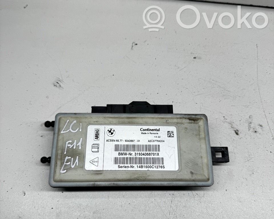 Sterownik / Moduł Airbag   9343687,14B1500C1276S,31934368701X,65779343687,6577934368701,934368701,A2C37764204