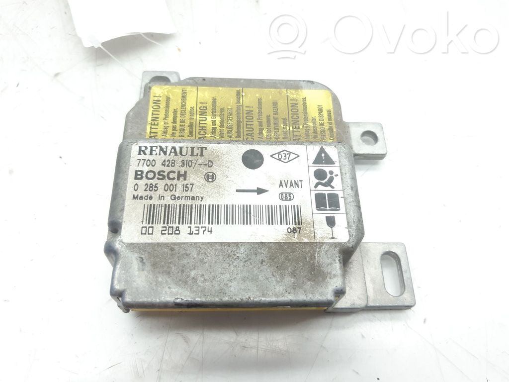 Renault Clio II Turvatyynyn ohjainlaite/moduuli 