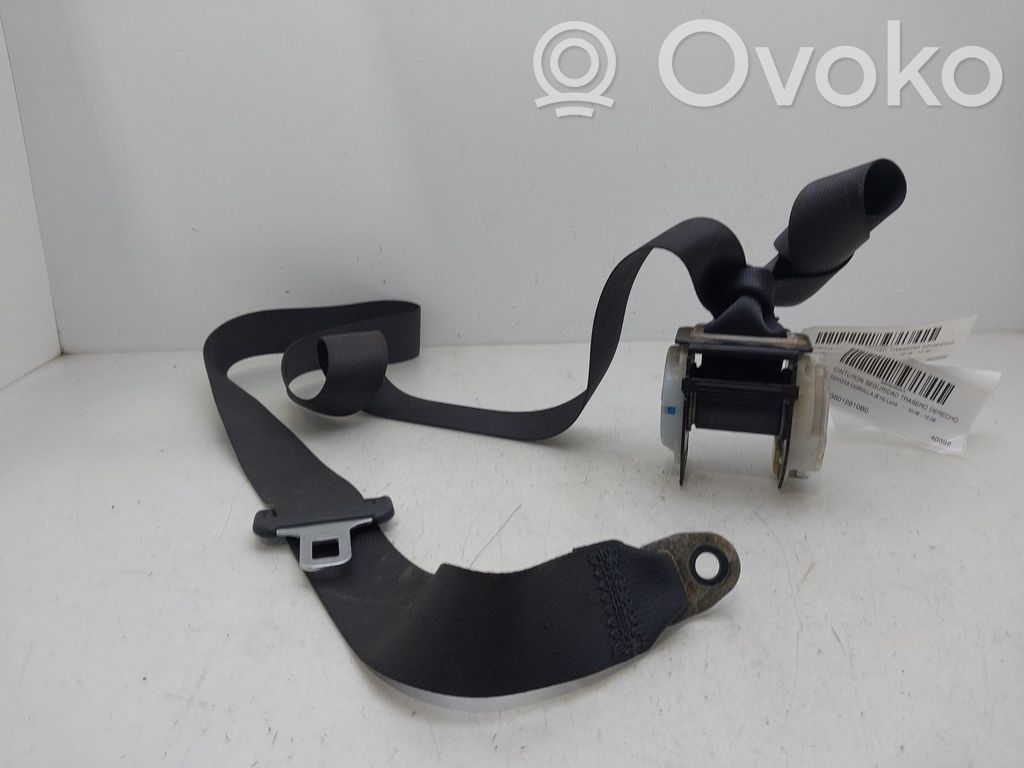 Toyota Corolla E140 E150 Cinturón trasero 