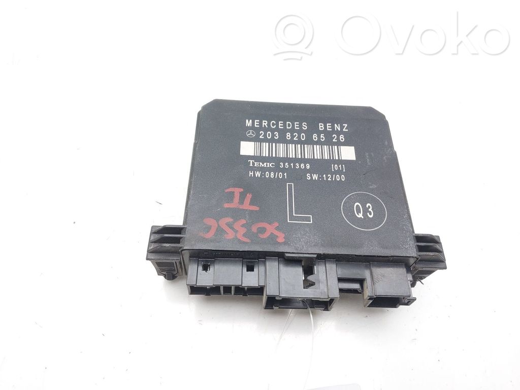 Mercedes-Benz C W203 Centralina/modulo chiusura centralizzata portiere 