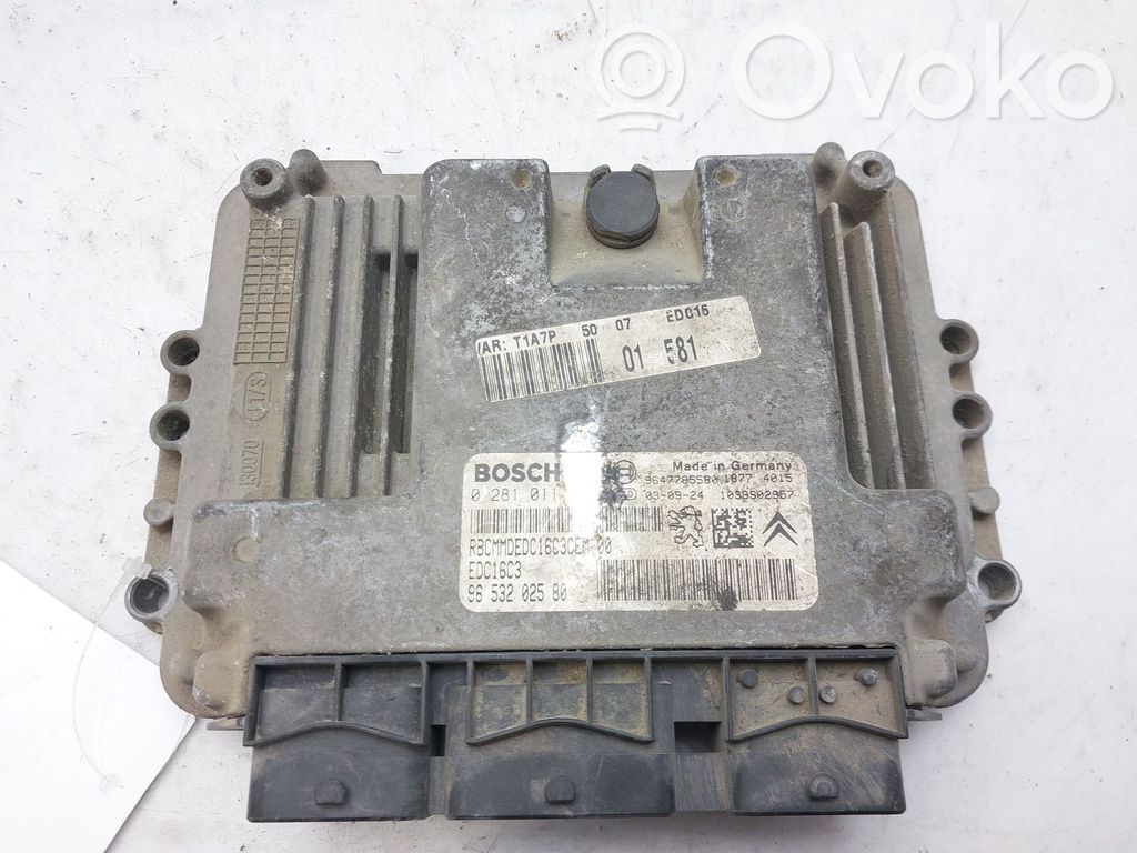 Unitate/modul de control motor   9653202580