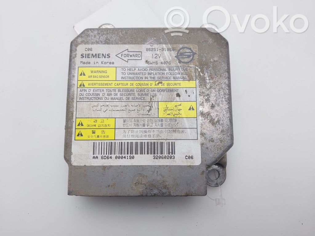 Unitate/modul de comandă airbaguri   8625131060