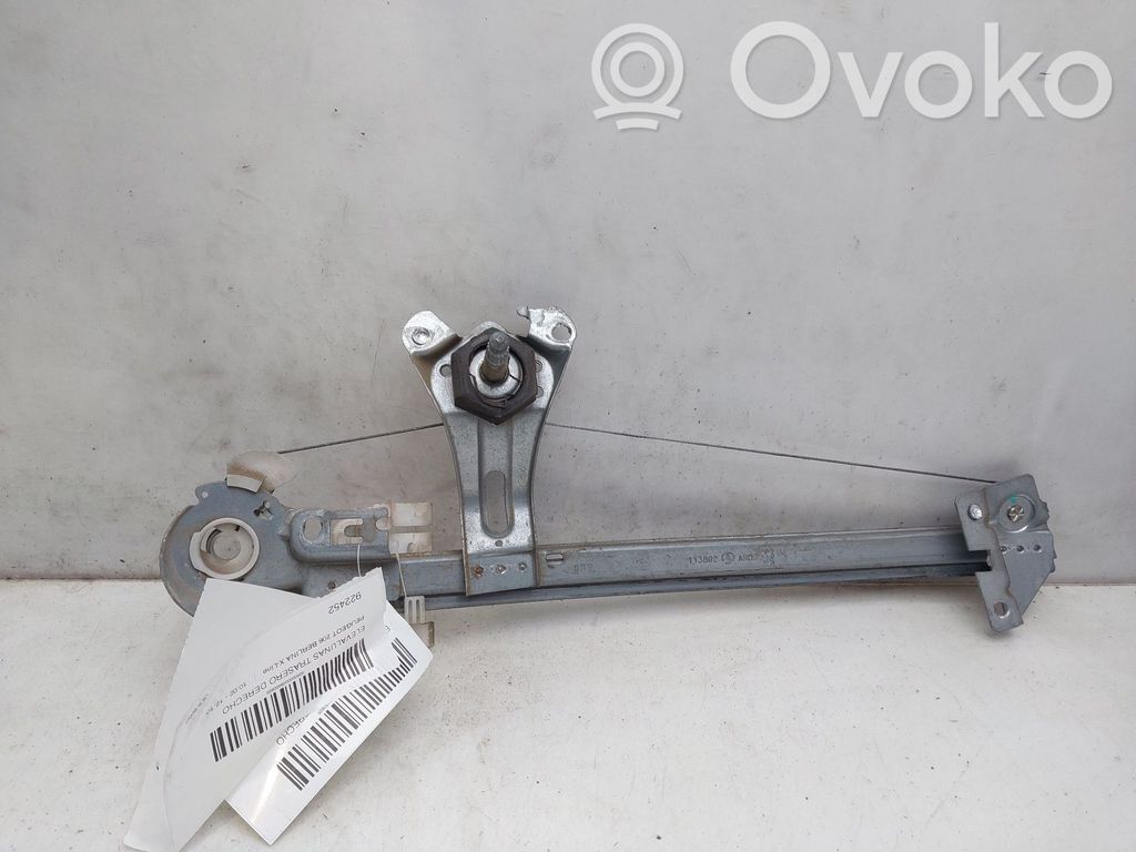 Peugeot 206 Regulador manual de la ventanilla trasera 