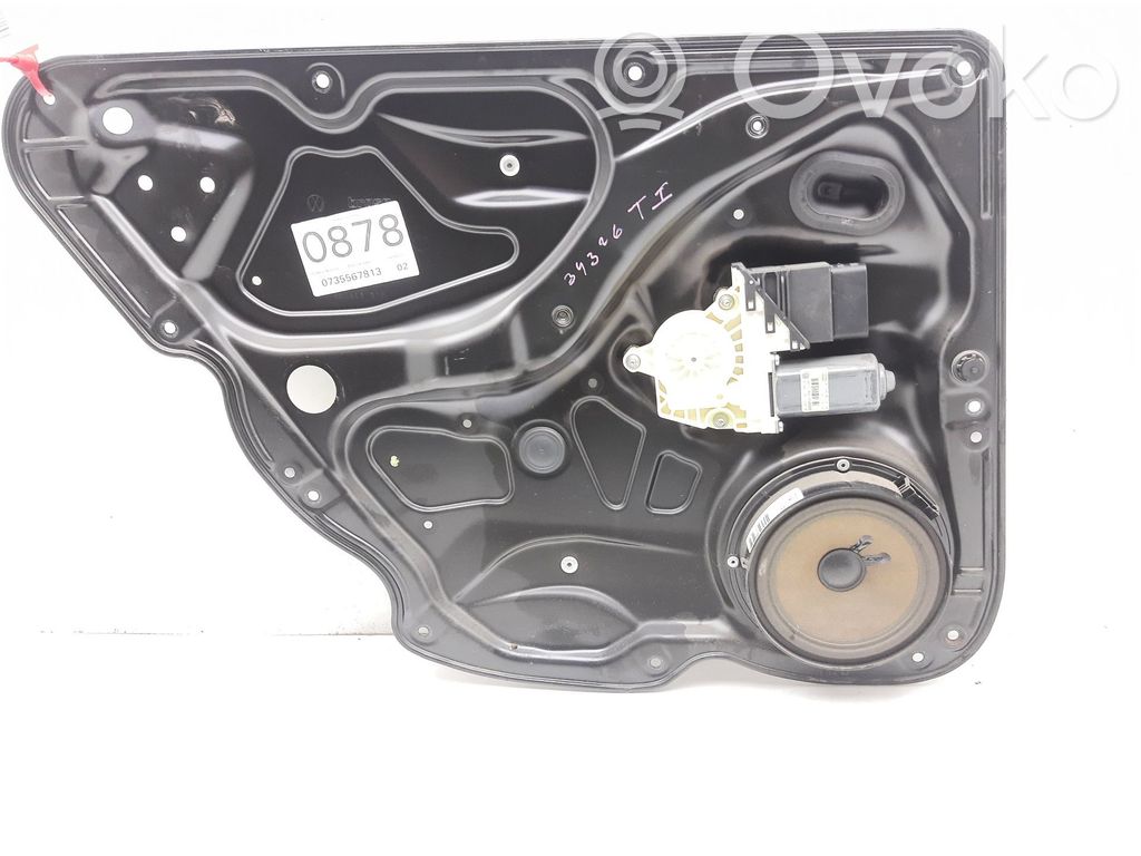 Volkswagen PASSAT B6 Regulador manual de la ventanilla trasera 