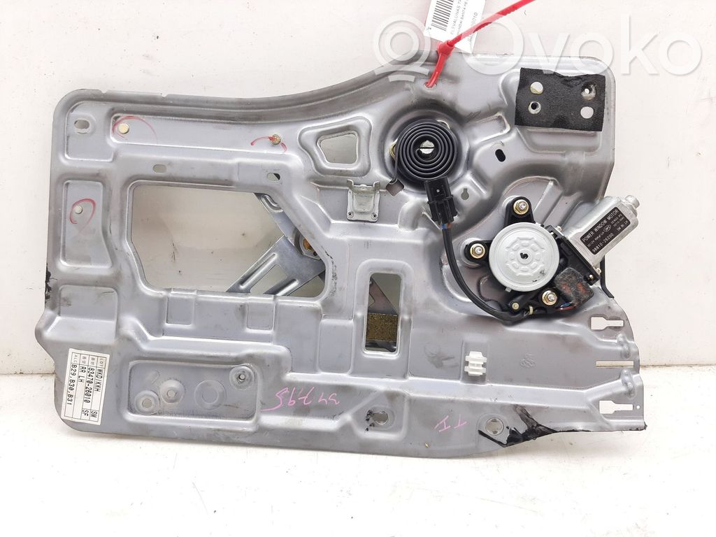 Hyundai Santa Fe Regulador manual de la ventanilla trasera 