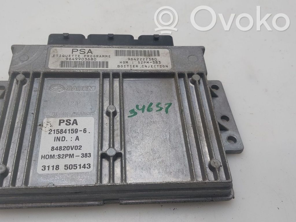 Citroen C3 Pluriel Calculateur moteur ECU 