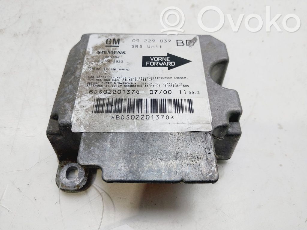 Opel Vectra B Unitate/modul de comandă airbaguri 