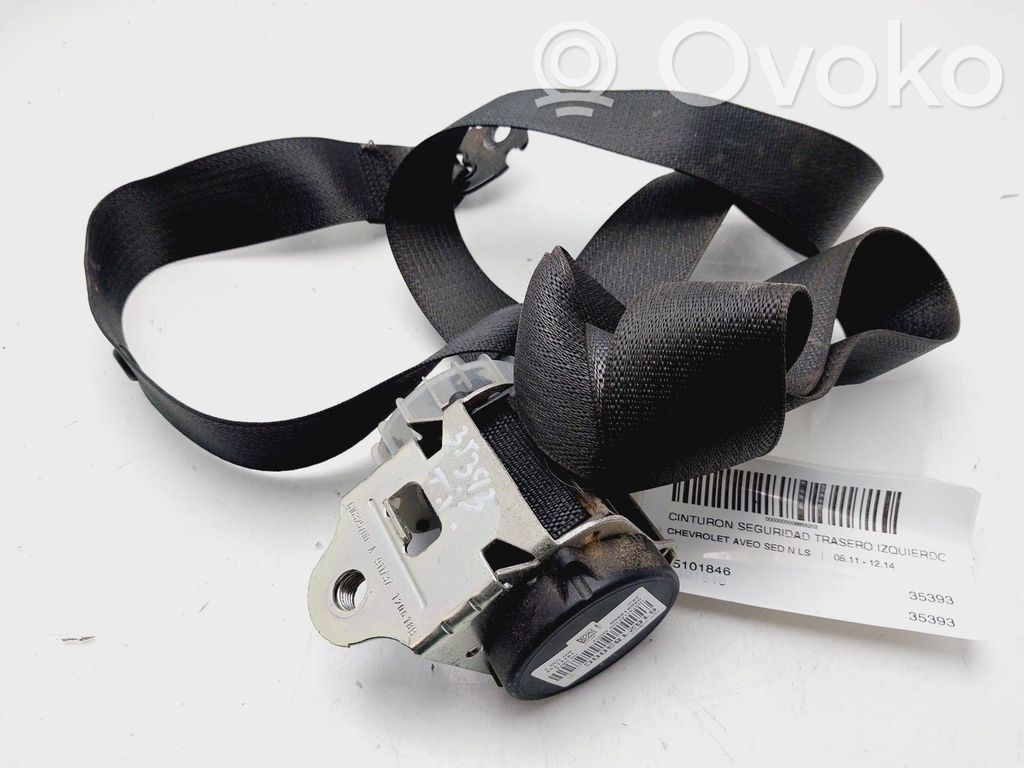 Chevrolet Aveo Cinturón trasero 