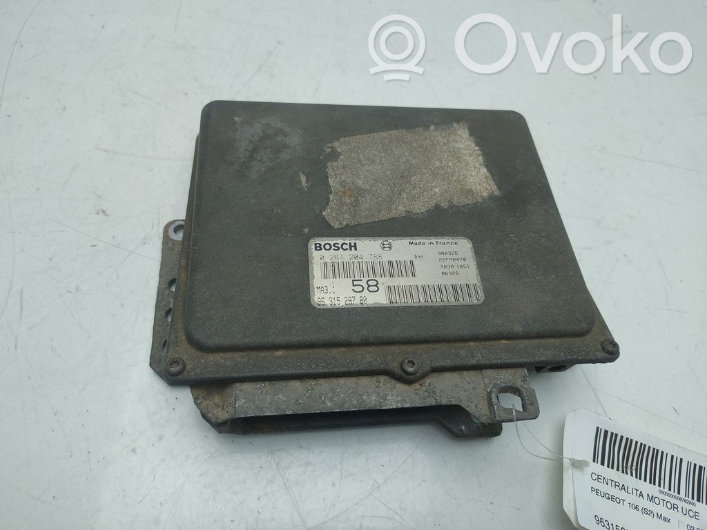 Peugeot 106 Unitate/modul de control motor
