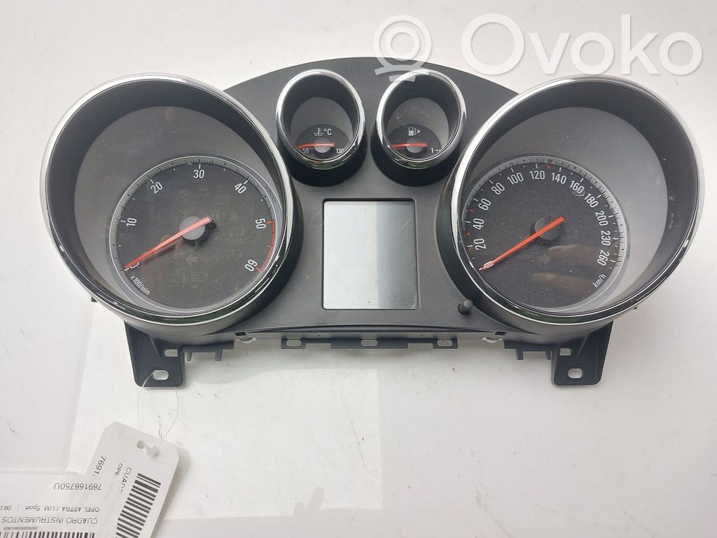 Opel Astra J Tachimetro (quadro strumenti)