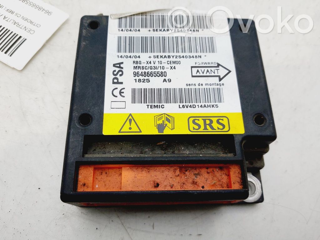 Unitate/modul de comandă airbaguri   9648665580