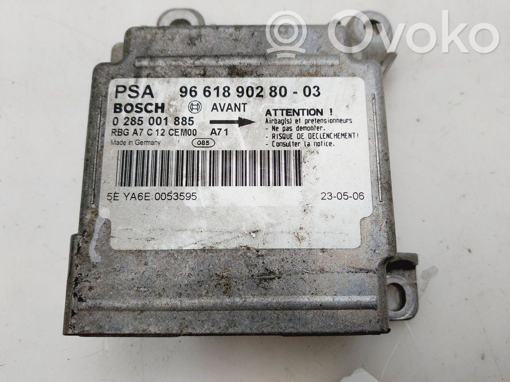 Peugeot 207 Unitate/modul de comandă airbaguri 