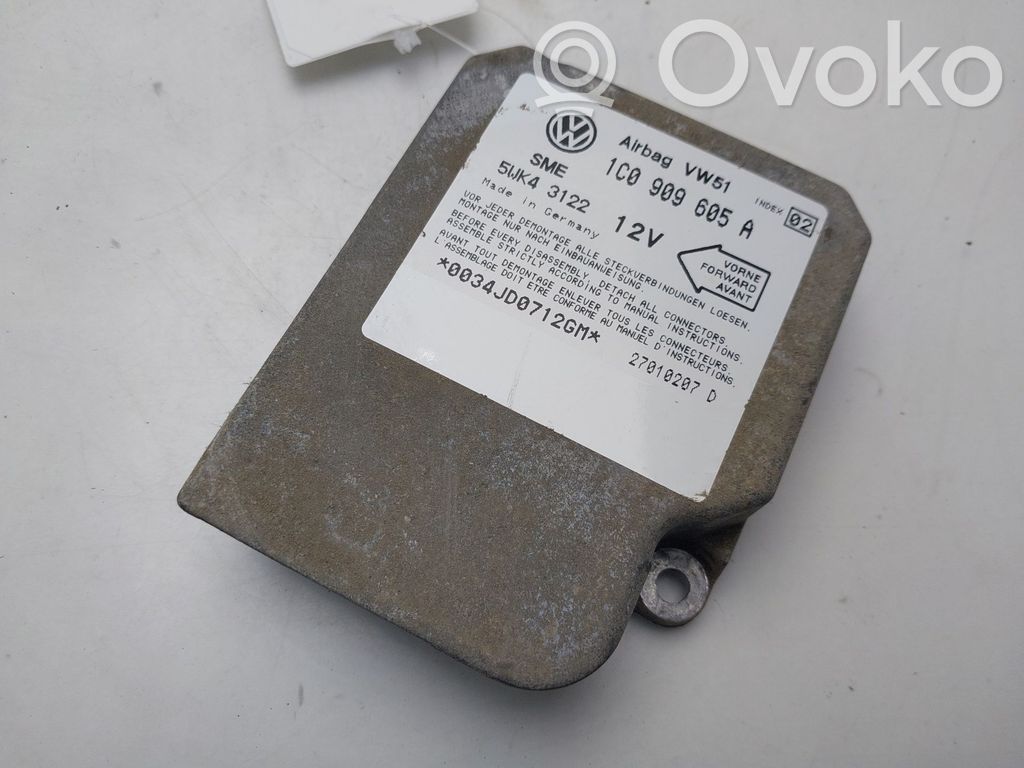 Unidad de control/módulo del Airbag   1C0909605A