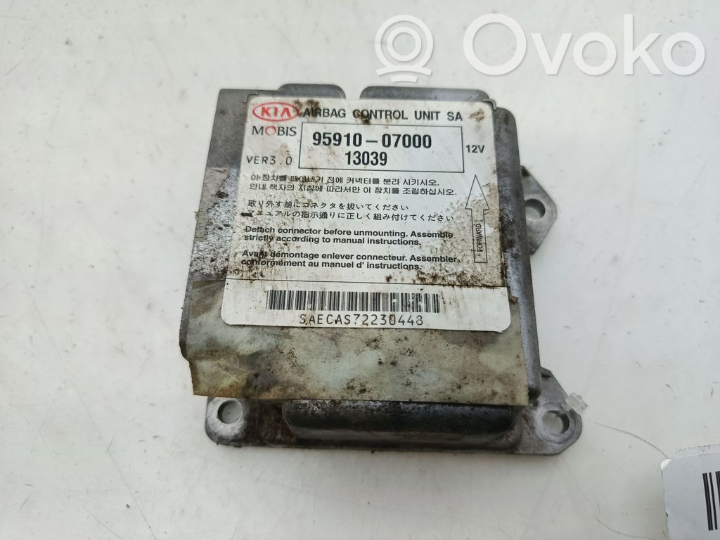 KIA Picanto Module de contrôle airbag 