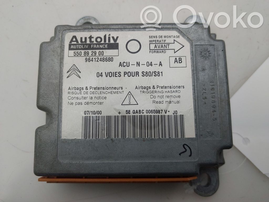 Citroen Saxo Unidad de control/módulo del Airbag 
