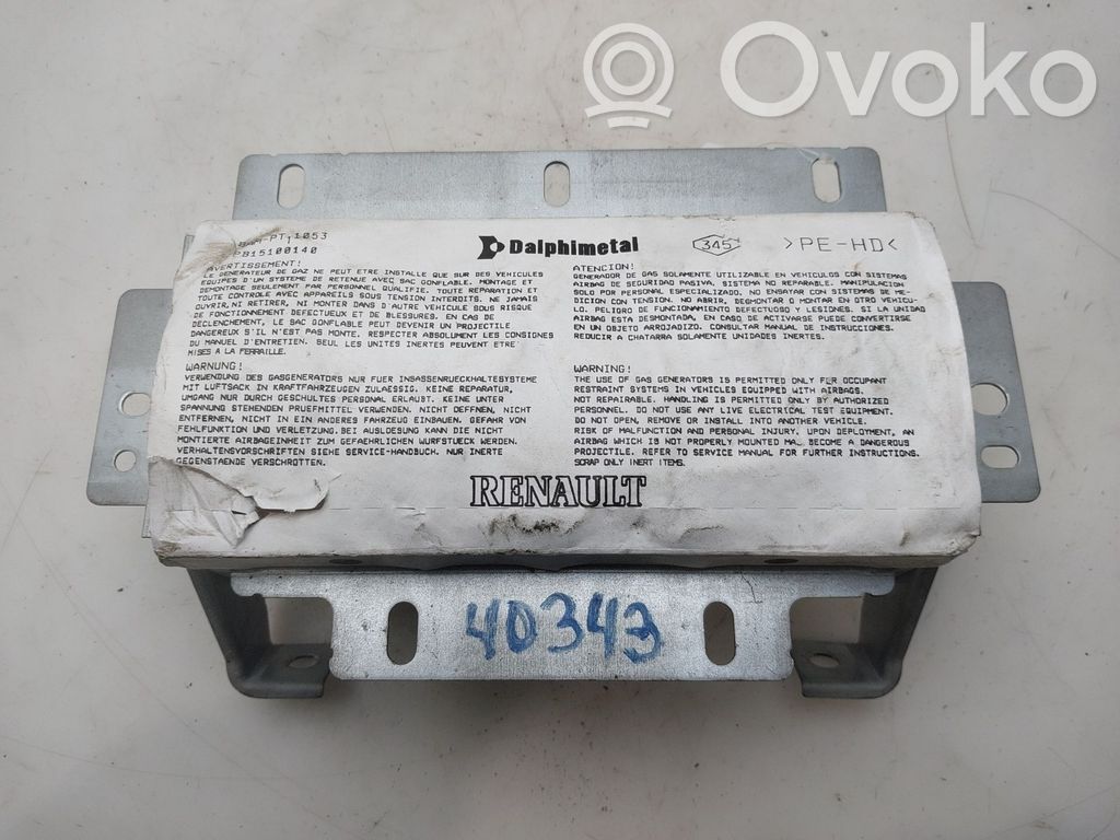 Renault Grand Modus Pasažiera drošības spilvens 