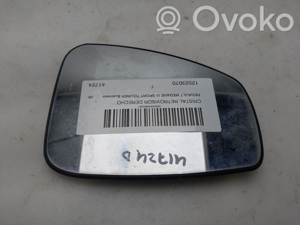 Renault Megane III Wkład lusterka drzwi przednich 