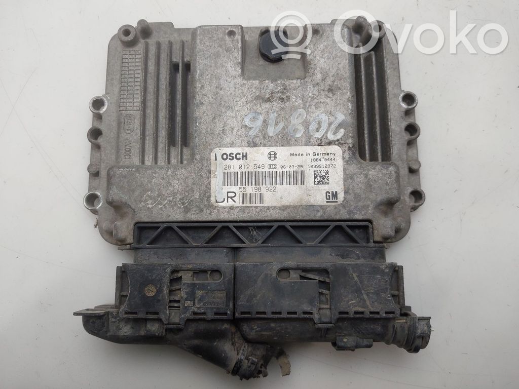 Opel Zafira B Unitate/modul de control motor 
