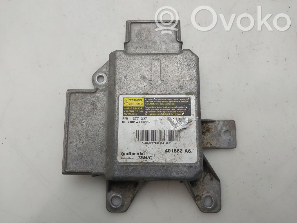 Unidad de control/módulo del Airbag   12771237