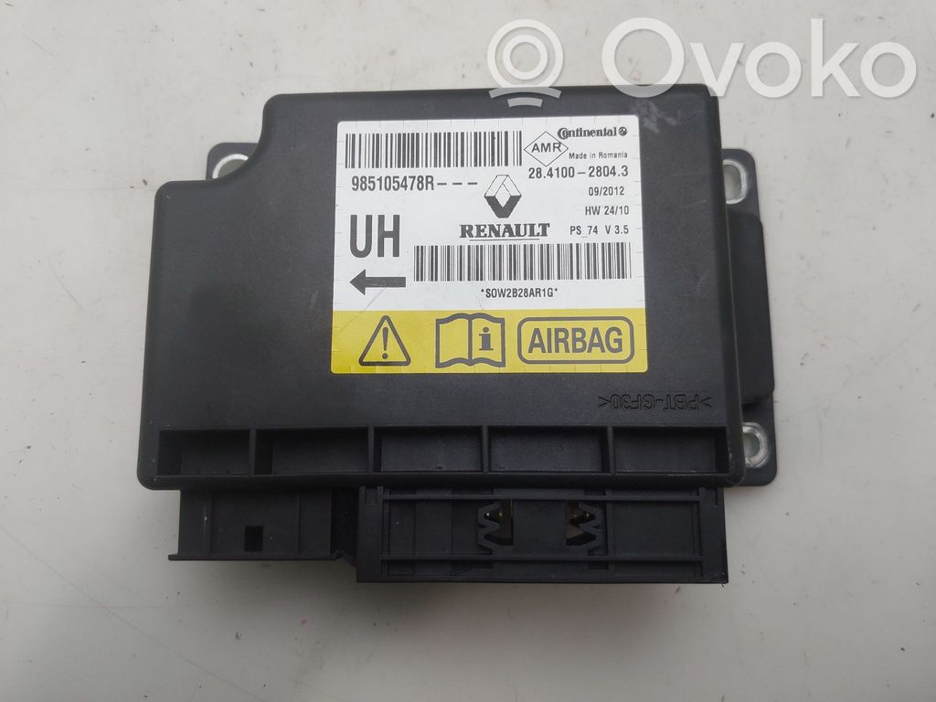 Renault Megane III Module de contrôle airbag 
