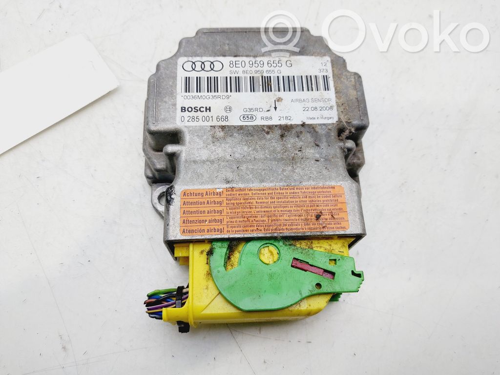 Audi A4 S4 B6 8E 8H Module de contrôle airbag 