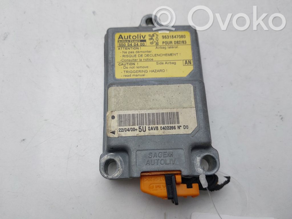 Peugeot 406 Module de contrôle airbag