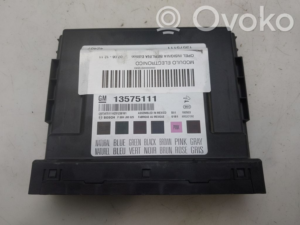 Opel Insignia A Alte unități/module de control 
