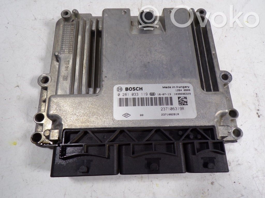 Unitate/modul de control motor   237108281R,237106319R,0281033119