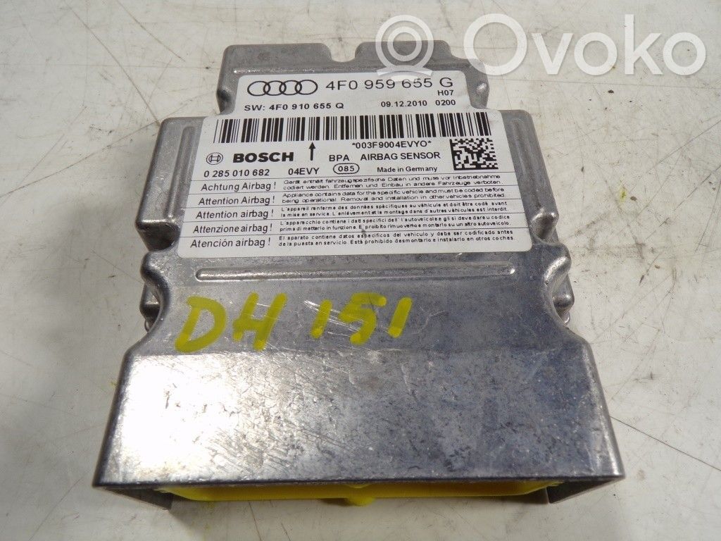 Airbag control unit/module   4F0910655QZ0A,4F0910655G,0285010682