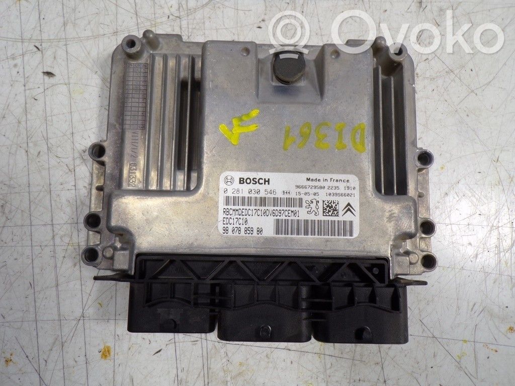 Centralina/modulo del motore   1606649980,9807885980,0281030546