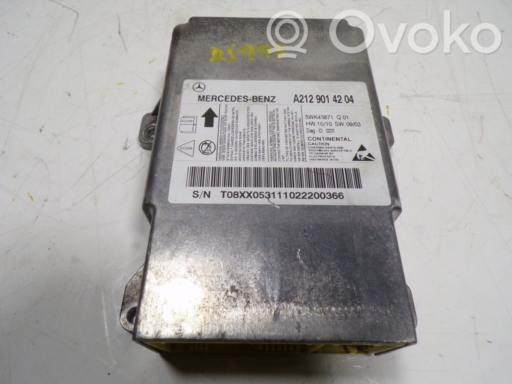 Unitate/modul de comandă airbaguri   A2129014204,A2129014204