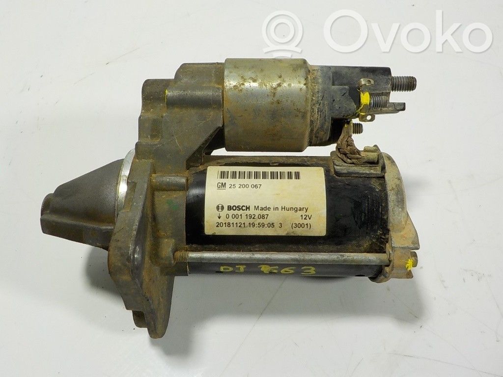 Starter motor   25198414,20181121