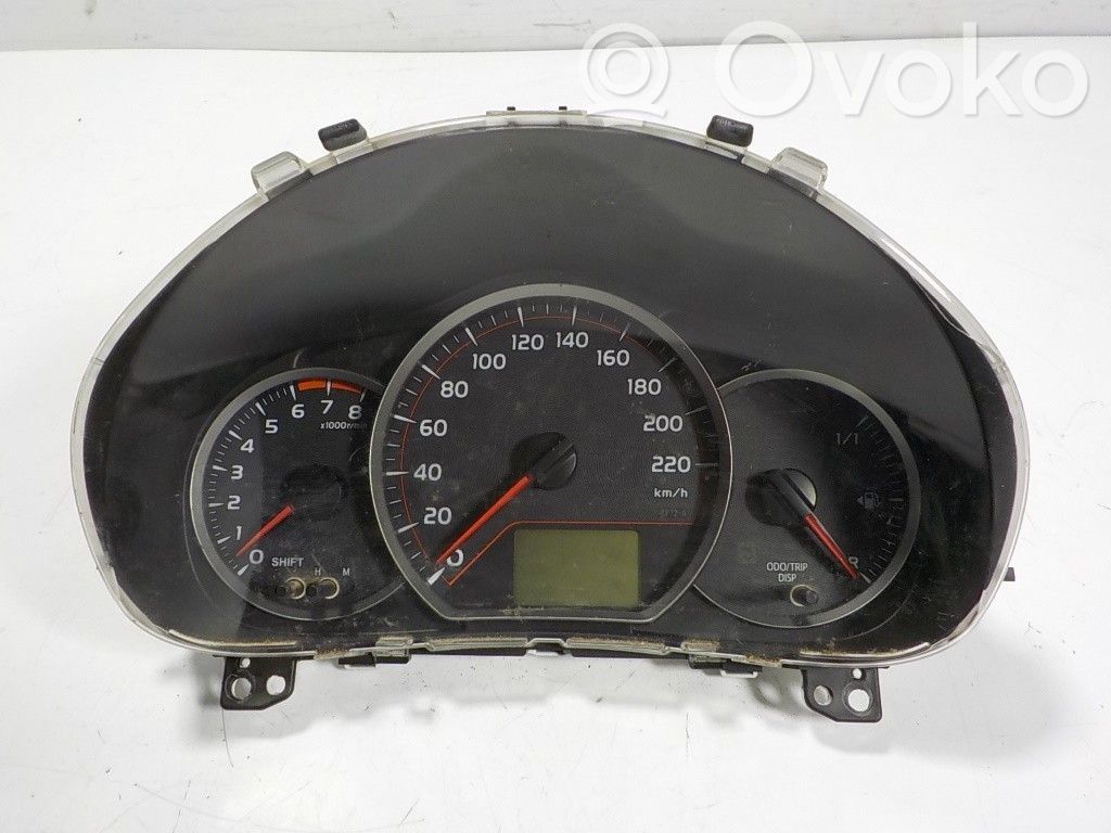 Toyota Yaris Vitezometru (grup de instrumente)