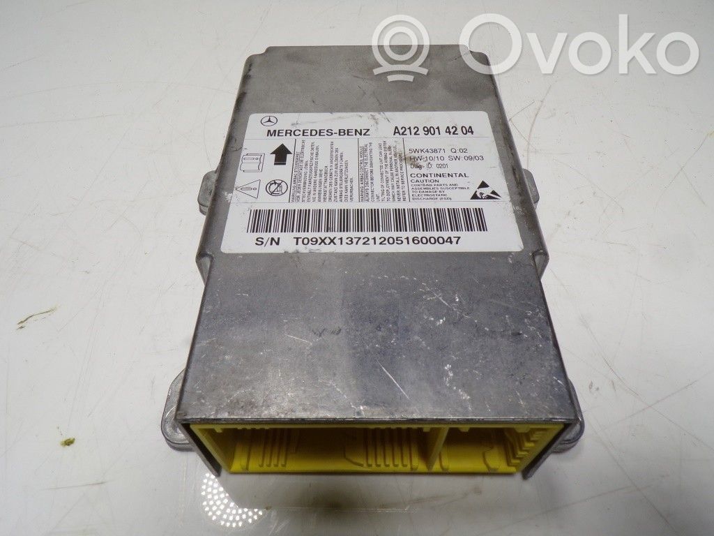 Unidad de control/módulo del Airbag   A2129014204,A2129014204