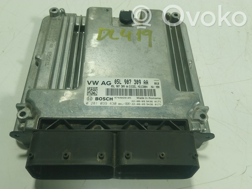 Engine control unit/module   05L906022HM,05L907309AA