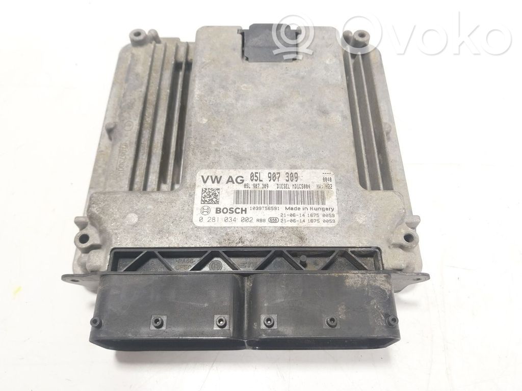 Unidad de control/módulo del motor   05L906027Q,05L907309