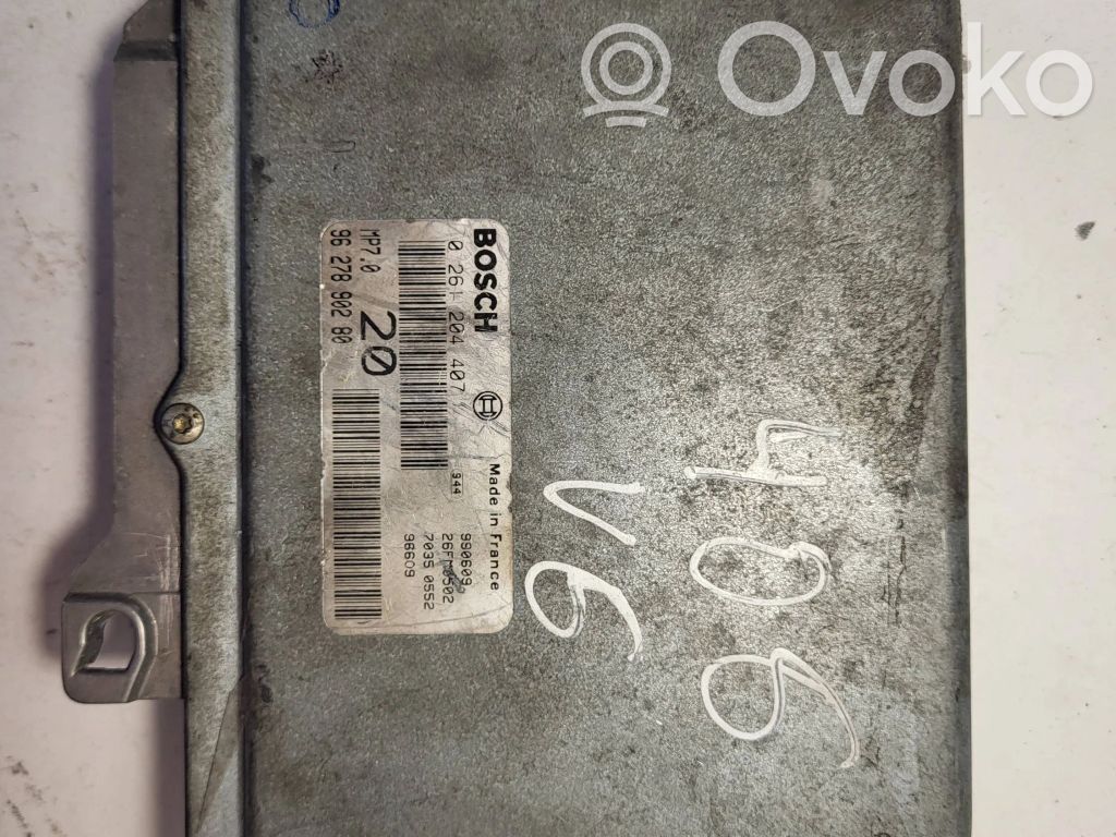 Engine control unit/module   9627890280,0261204407