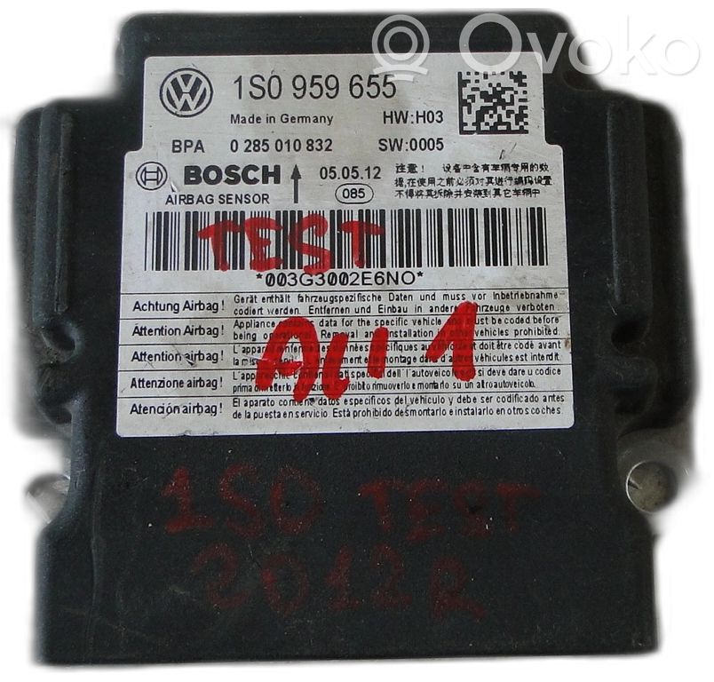 Skoda Citigo Airbag control unit/module 