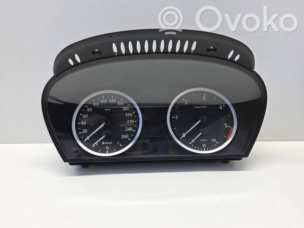 BMW 5 E60 E61 Spidometrs (instrumentu panelī) 