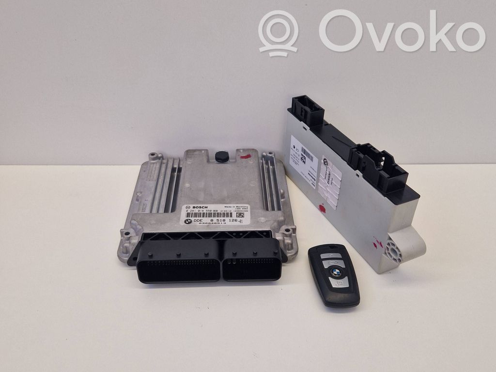 BMW 5 F10 F11 Komputer / Sterownik ECU i komplet kluczy 