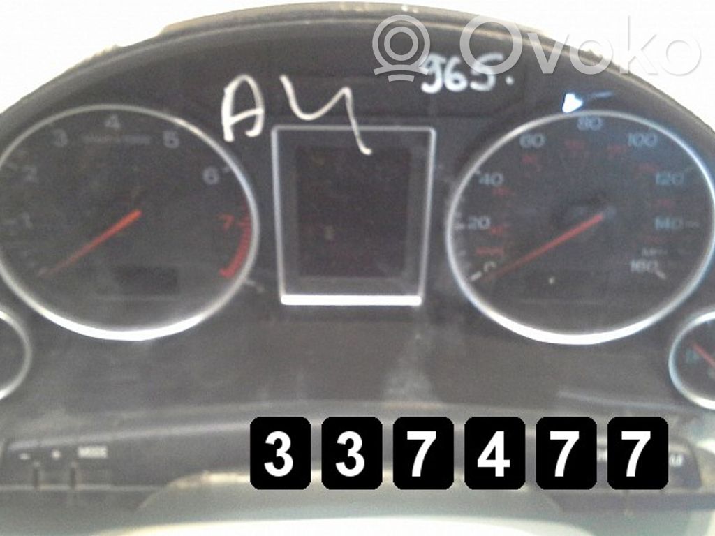 Audi A4 S4 B6 8E 8H Vitezometru (grup de instrumente) 