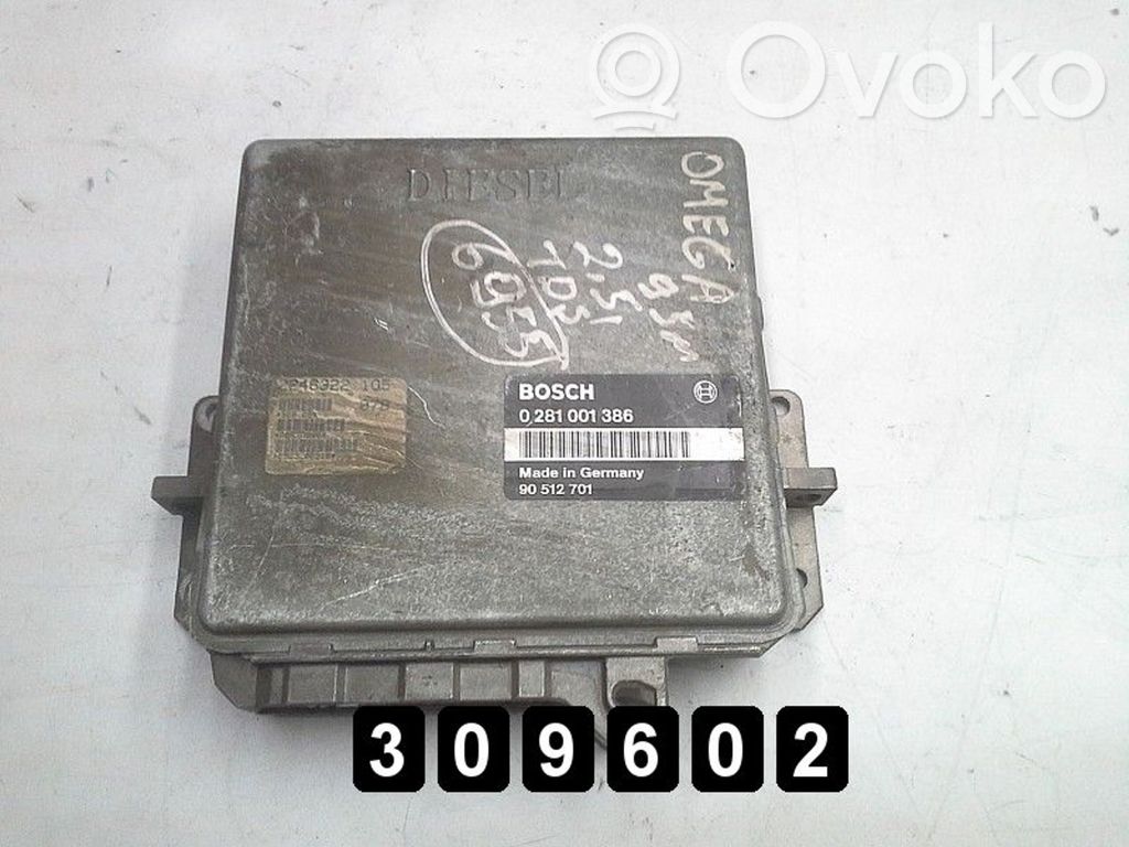 Opel Omega B1 Engine control unit/module 