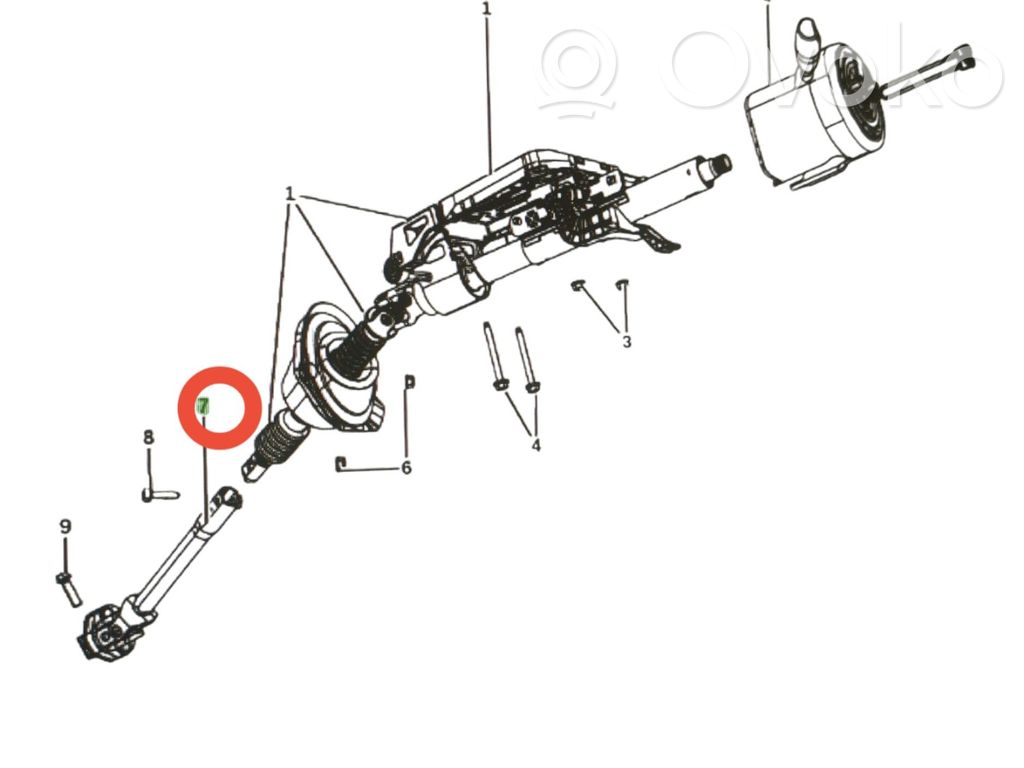 Dodge Challenger Steering column universal joint 