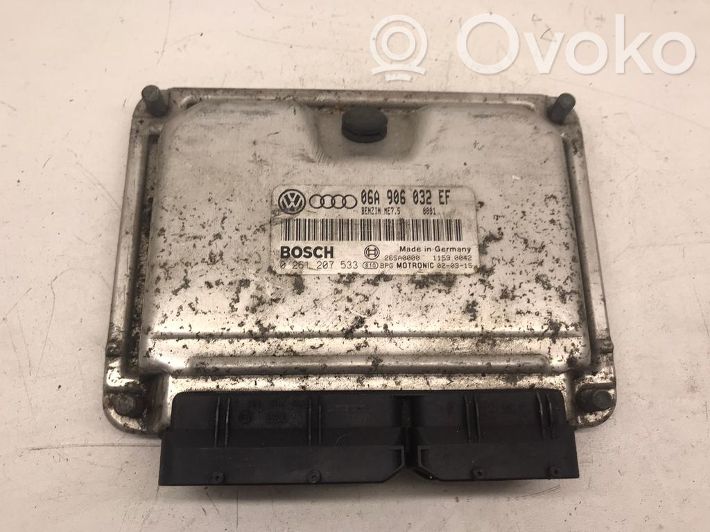 Engine control unit/module ECU   06A906032EF,0261207533